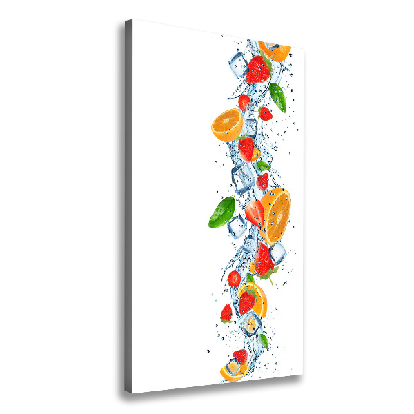 Imprimare tablou canvas Fructe și gheață