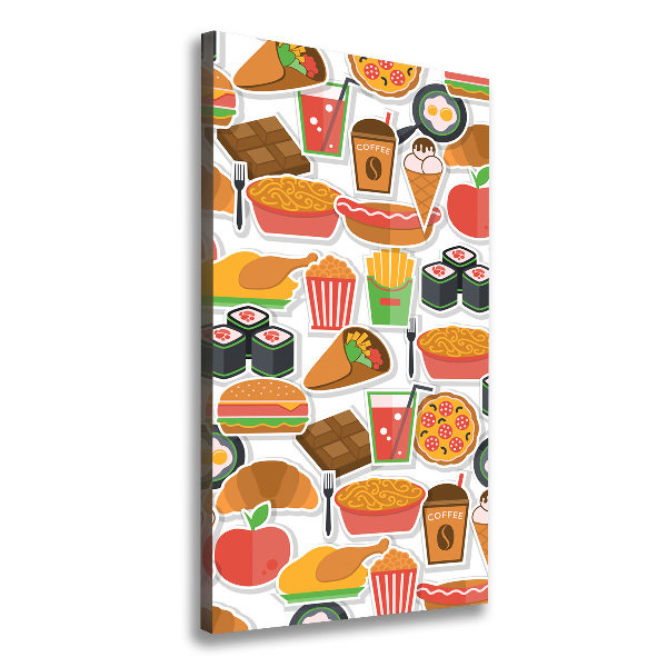 Tablou canvas Consumul de fast-food