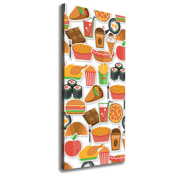 Tablou canvas Consumul de fast-food