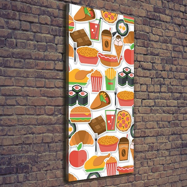 Tablou canvas Consumul de fast-food
