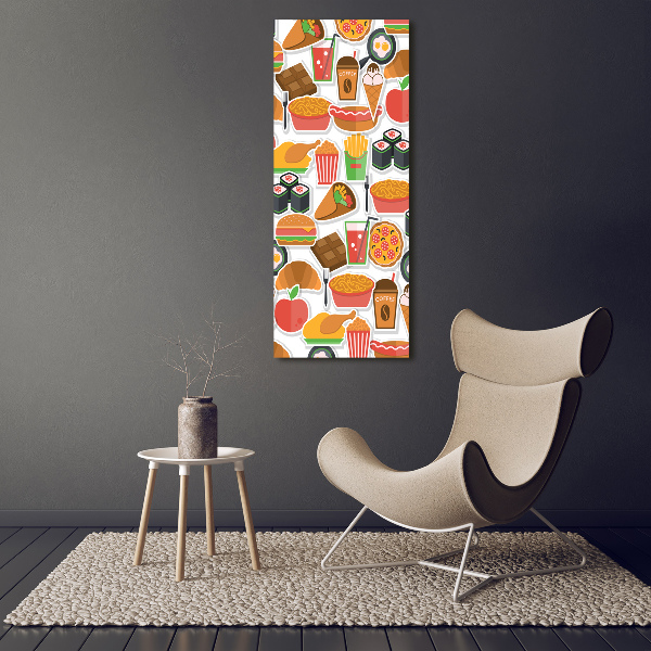 Tablou canvas Consumul de fast-food