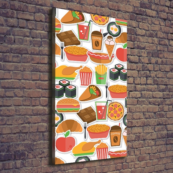 Tablou canvas Consumul de fast-food