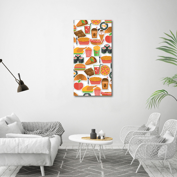 Tablou canvas Consumul de fast-food