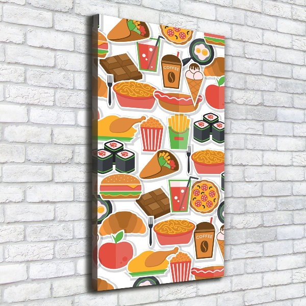 Tablou canvas Consumul de fast-food