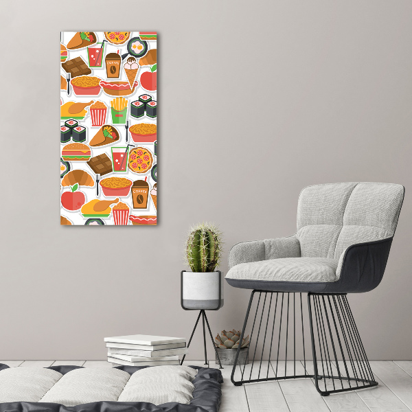 Tablou canvas Consumul de fast-food