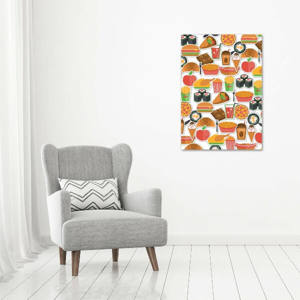 Tablou canvas Consumul de fast-food