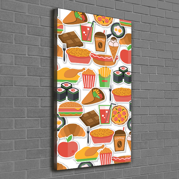 Tablou canvas Consumul de fast-food