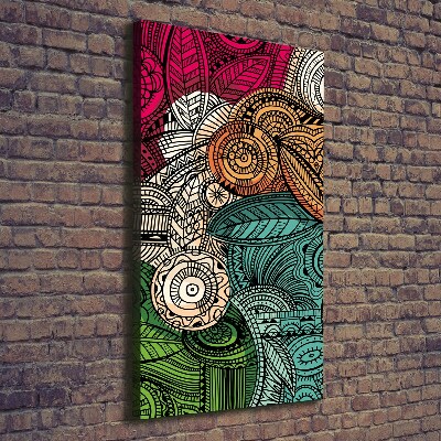 Pictură pe pânză pene abstracte