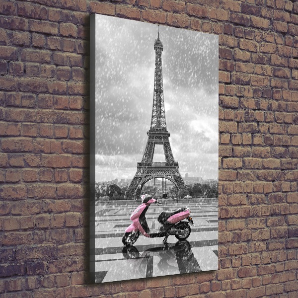 Print pe canvas Turnul Eiffel scuter