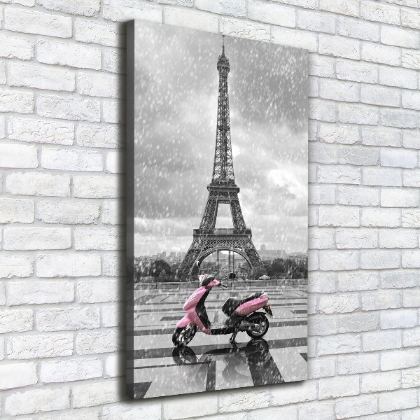 Print pe canvas Turnul Eiffel scuter