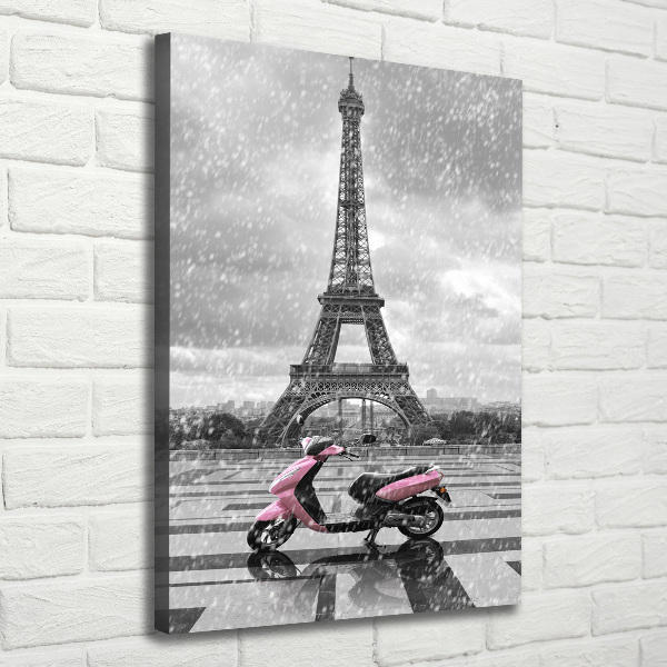 Print pe canvas Turnul Eiffel scuter