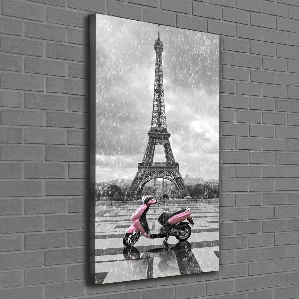 Print pe canvas Turnul Eiffel scuter