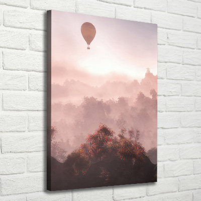 Tablou canvas Flying pădure balon