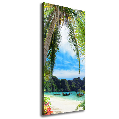 Print pe canvas plaja tropicala