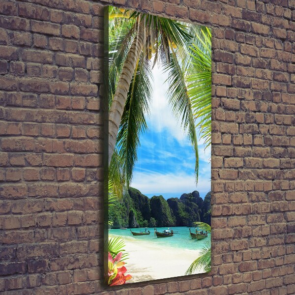 Print pe canvas plaja tropicala