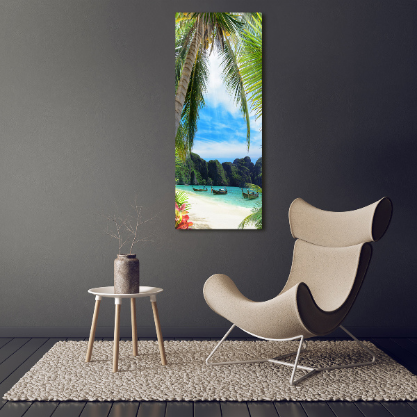 Print pe canvas plaja tropicala