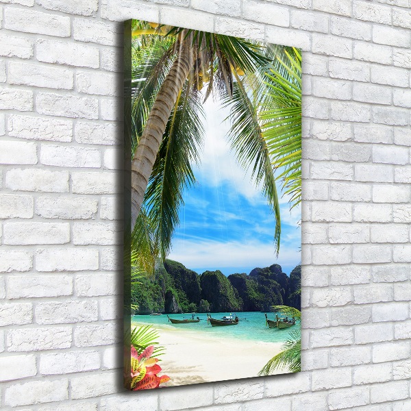 Print pe canvas plaja tropicala