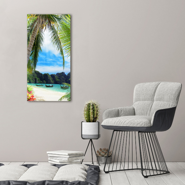 Print pe canvas plaja tropicala