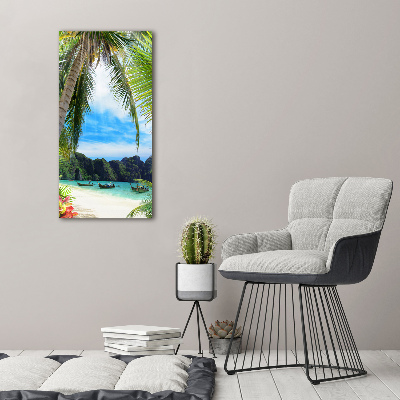 Print pe canvas plaja tropicala