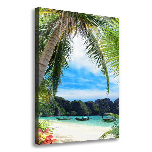 Print pe canvas plaja tropicala