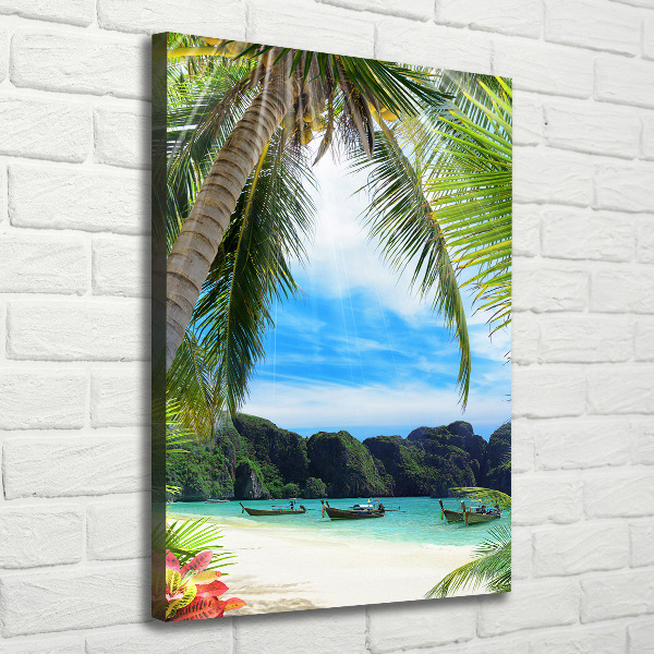 Print pe canvas plaja tropicala