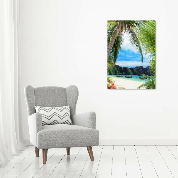 Print pe canvas plaja tropicala