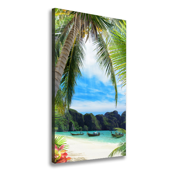 Print pe canvas plaja tropicala