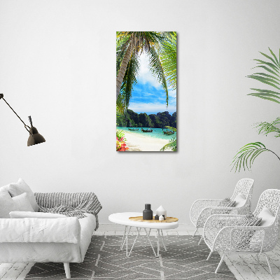 Print pe canvas plaja tropicala