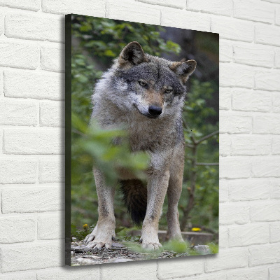 Print pe pânză Wolf în pădure