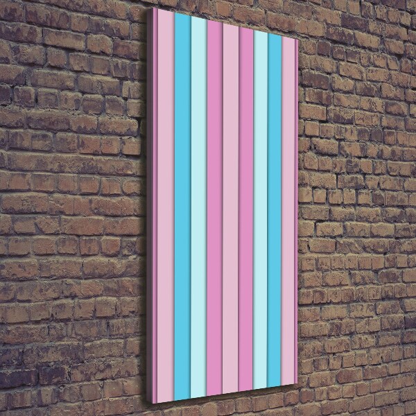 Tablou pe pânză dungi colorate