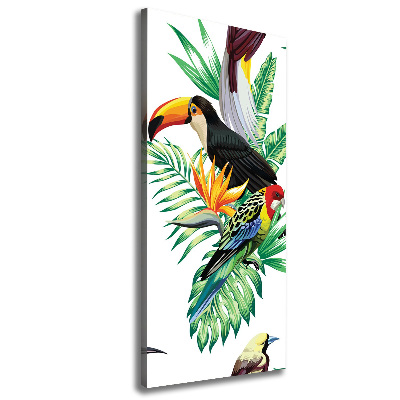 Tablou pe pânză canvas păsări tropicale