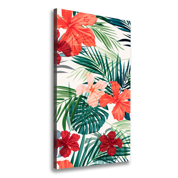 Print pe canvas flori Hawaii