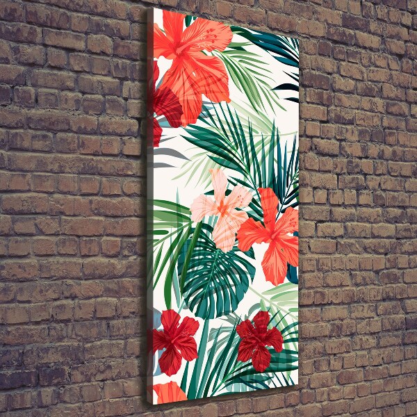 Print pe canvas flori Hawaii