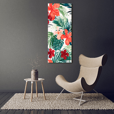 Print pe canvas flori Hawaii