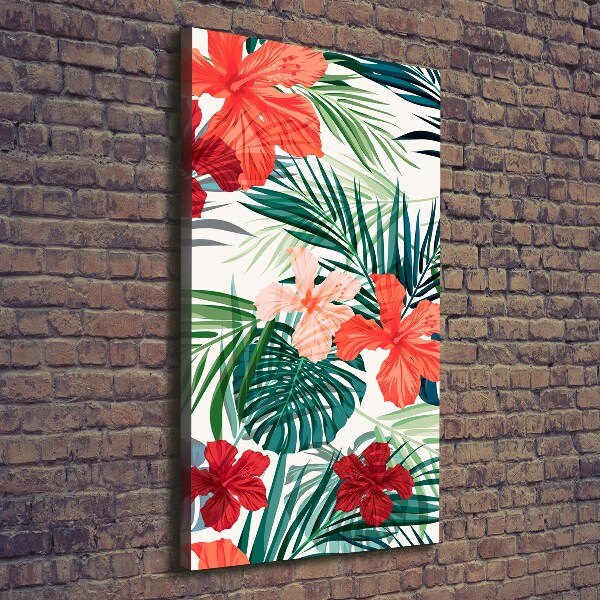 Print pe canvas flori Hawaii