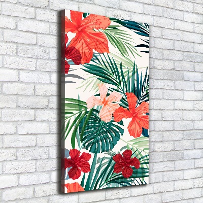 Print pe canvas flori Hawaii