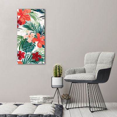 Print pe canvas flori Hawaii