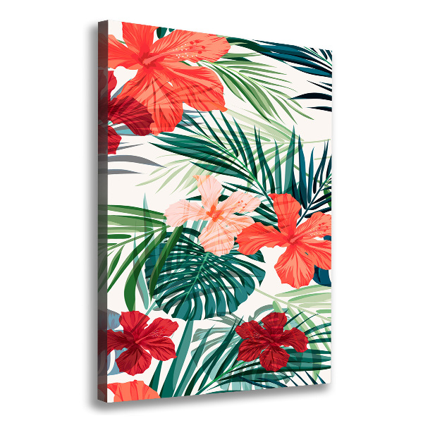 Print pe canvas flori Hawaii