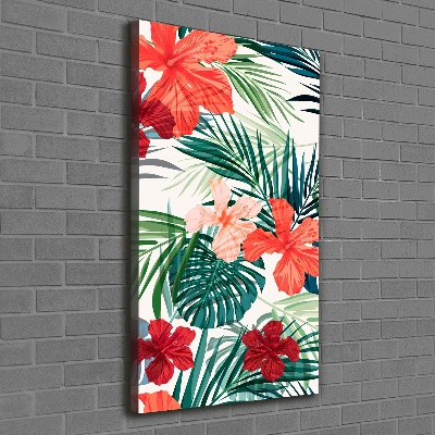 Print pe canvas flori Hawaii