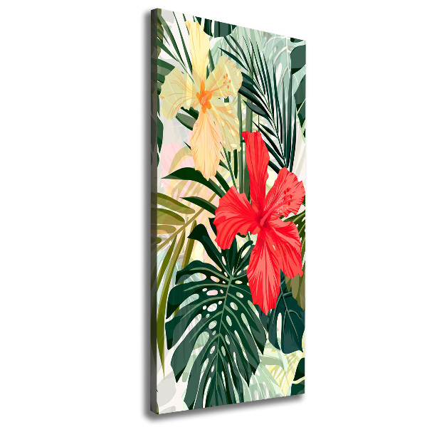 Print pe canvas flori Hawaii