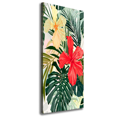 Print pe canvas flori Hawaii