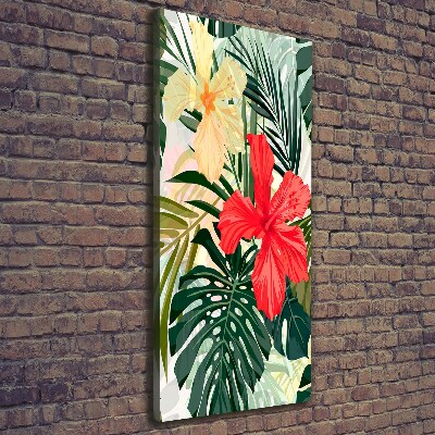 Print pe canvas flori Hawaii