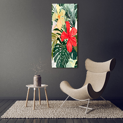 Print pe canvas flori Hawaii