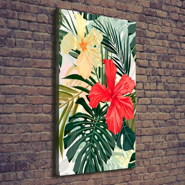 Print pe canvas flori Hawaii