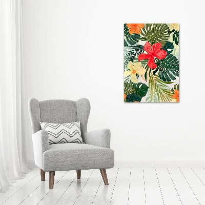 Print pe canvas flori Hawaii