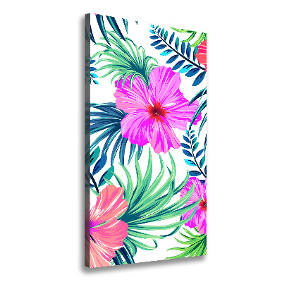 Print pe canvas flori Hawaii