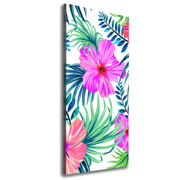 Print pe canvas flori Hawaii