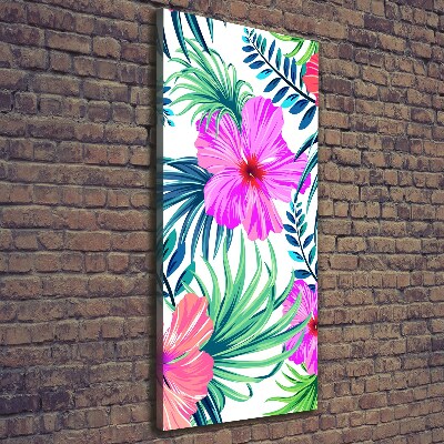 Print pe canvas flori Hawaii