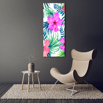 Print pe canvas flori Hawaii