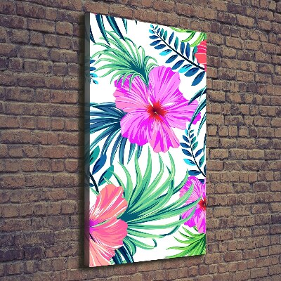 Print pe canvas flori Hawaii